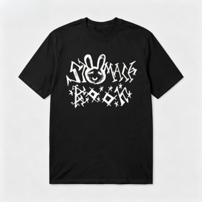 Street Fashion Graffiti - Kaos Modal Wanita dengan Kerah Bulat
