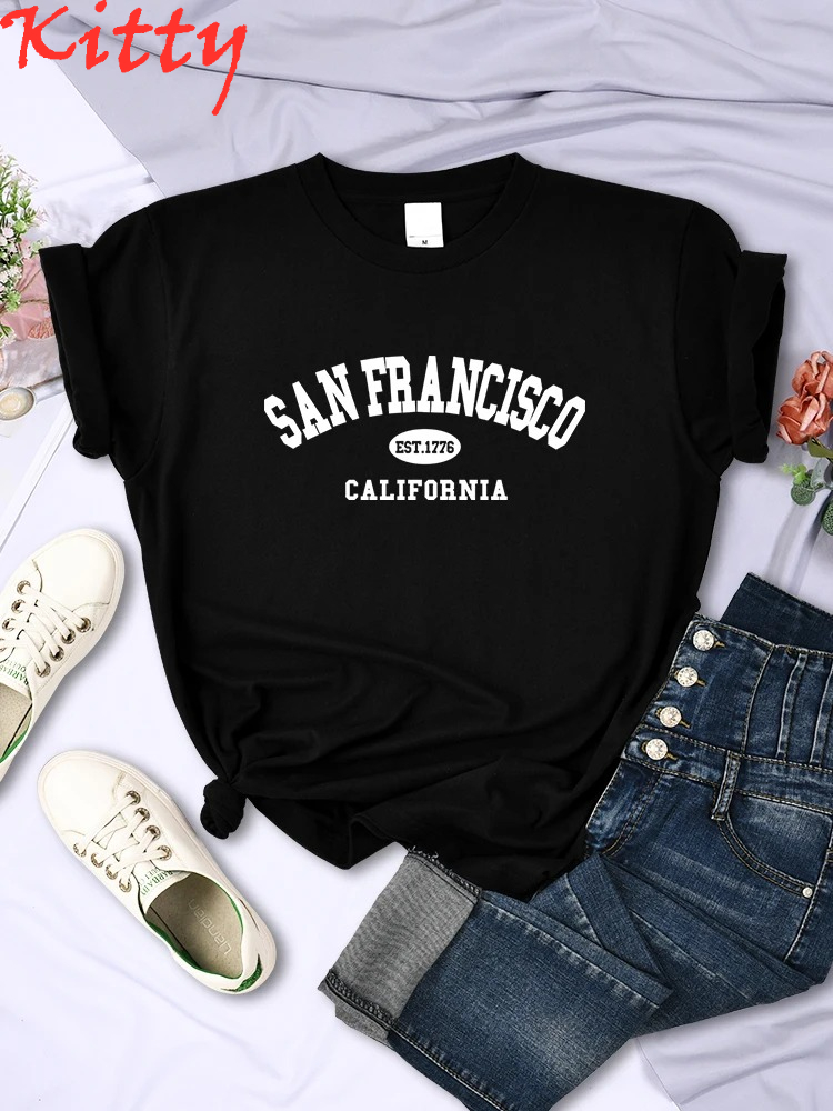 Street Fashion California - Sanfrancisco Est.1776 California Letter Street Kaos