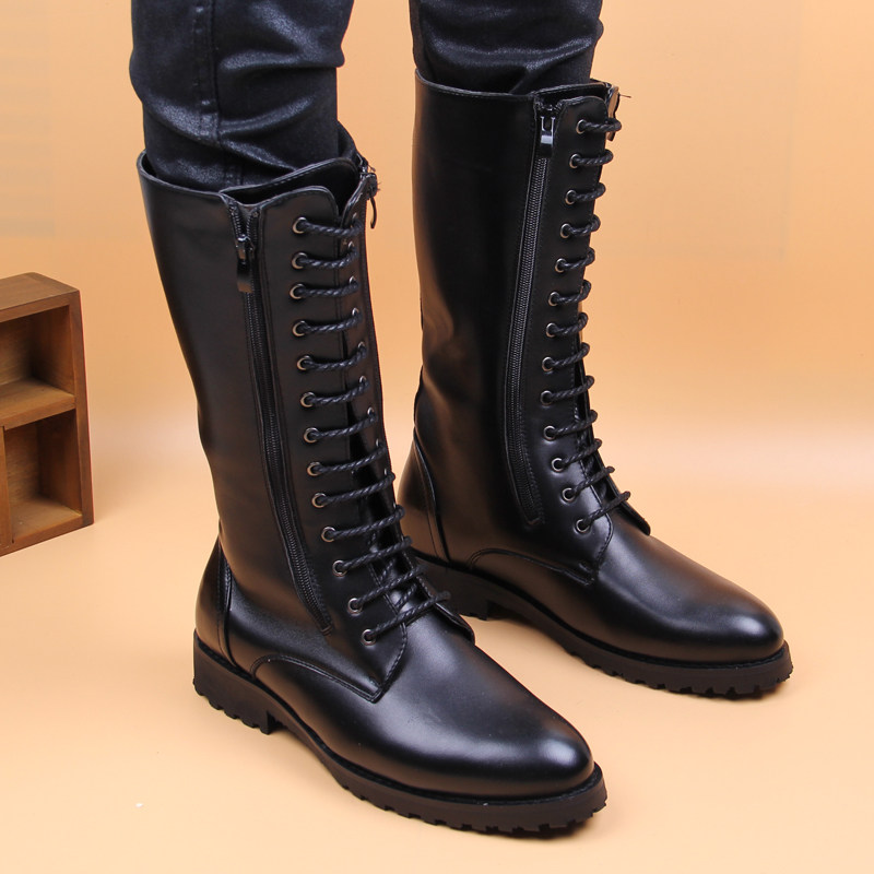 Street Fashion Luxury - Sepatu Bot Tinggi Fashion Mewah Pria