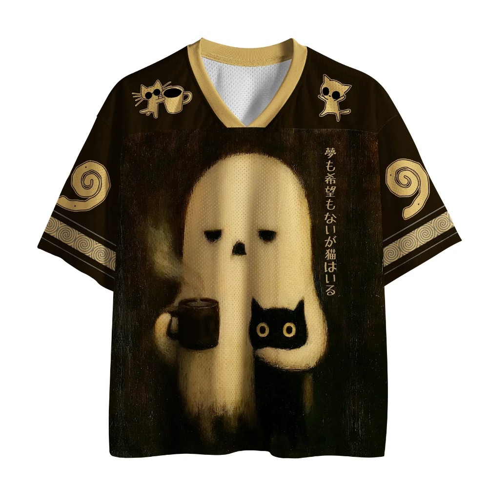 Fashion Street Cat - Fashion Musim Panas Baru, Kaos V-neck