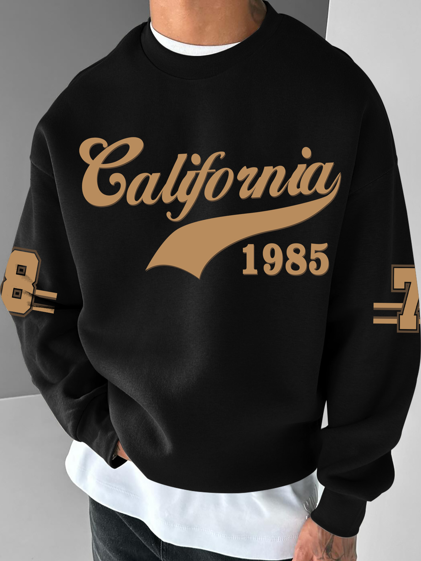 Street Fashion California - Sweatshirt Fashion Pria Wanita, Cetakan Huruf