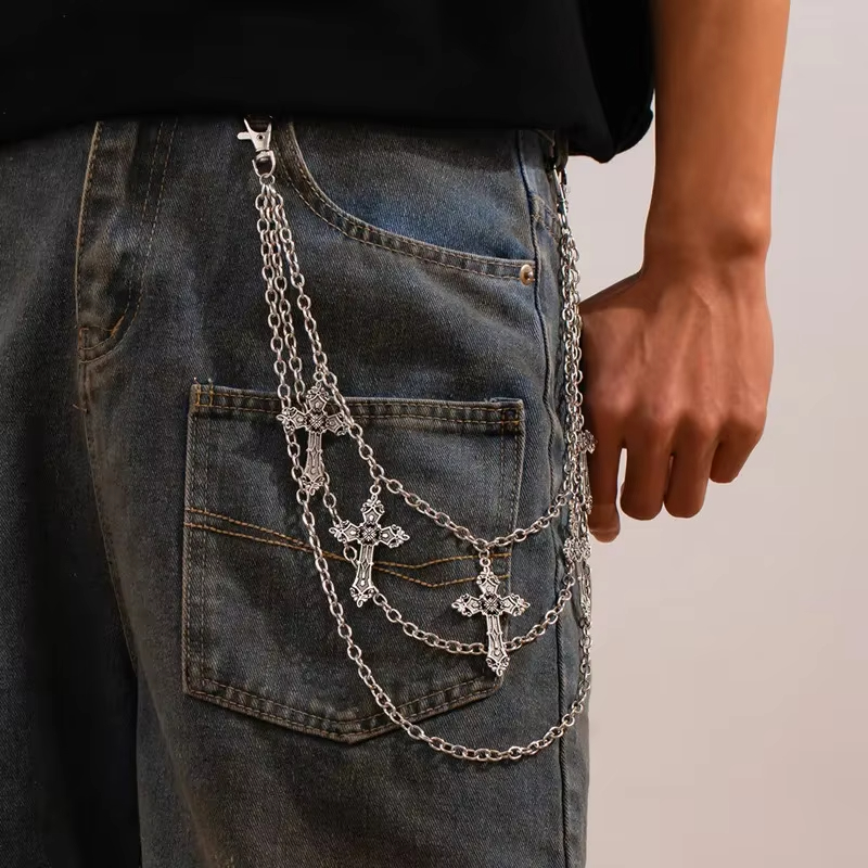 Rantai Celana Punk Metal Fashi - Street Fashion Jewelry ulasan dan harga