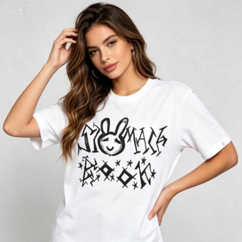 Kaos Modal Wanita dengan Kerah - Street Fashion Graffiti ulasan dan harga