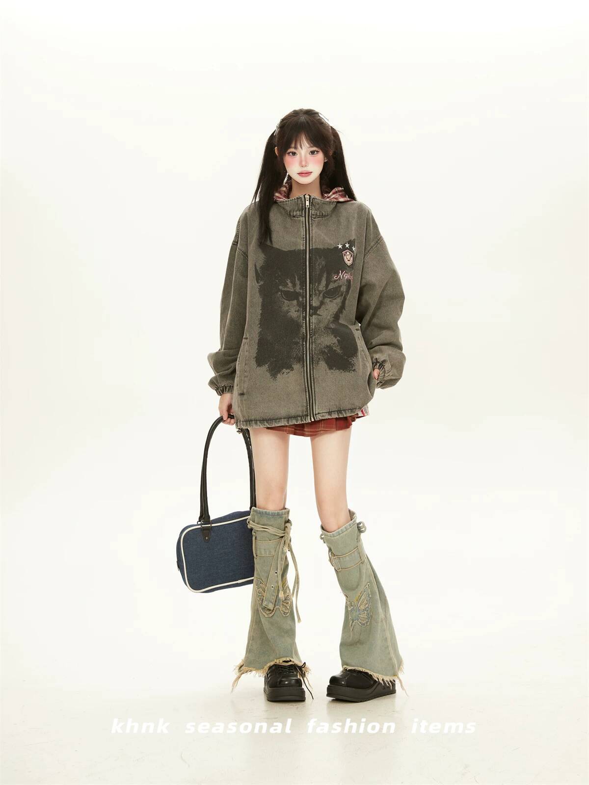 Jaket Denim Wanita 2026 Musim  - Fashion Street Cat ulasan dan harga