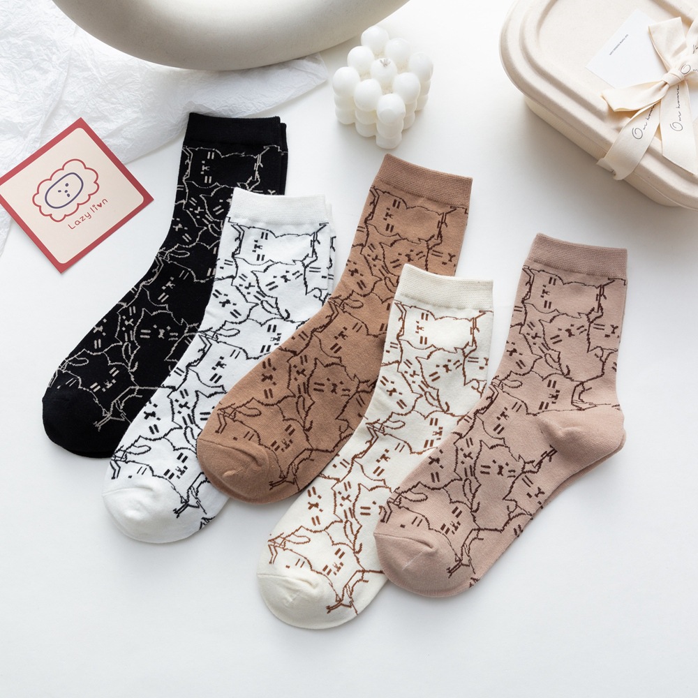 Produk Baru Kaus Kaki Uniseks  - Fashion Street Cat ulasan dan harga