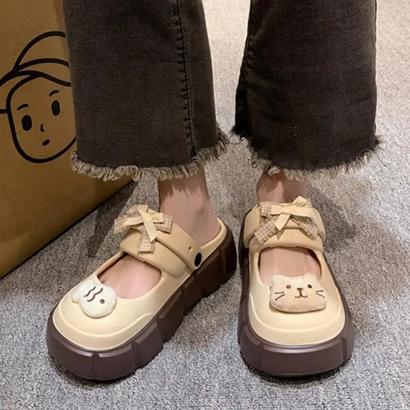 Sepatu Clog Kucing Lucu DIY Ba - Fashion Street Cat ulasan dan harga