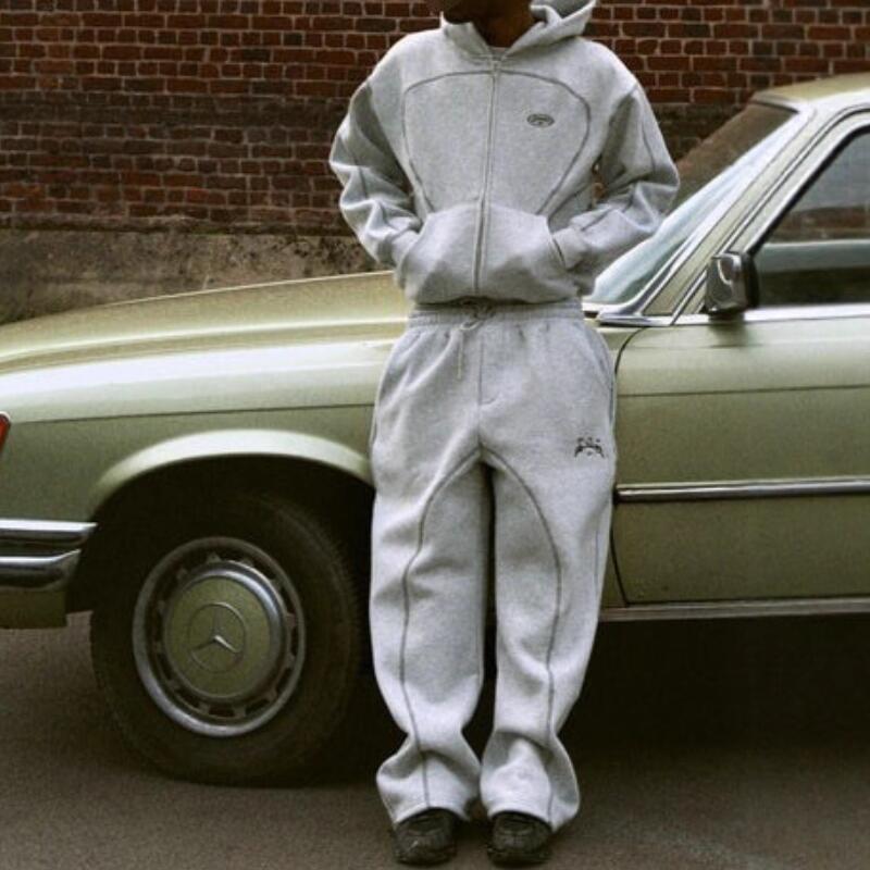 Set Hoodie Y2K Trendi Musim Se - Street Fashion Photography ulasan dan harga