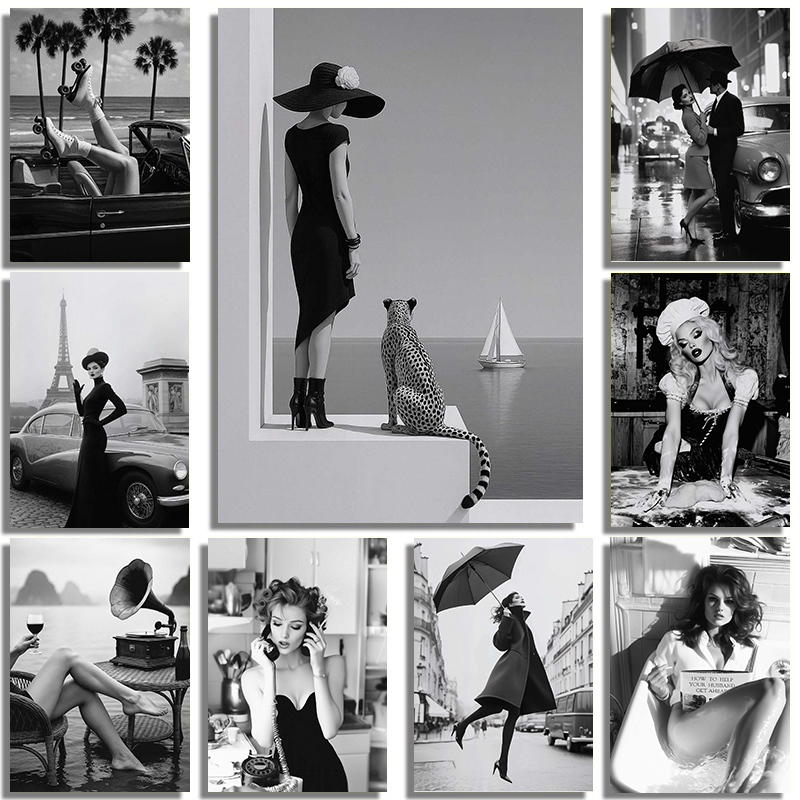 Poster Potret Seni Model Kecan - Street Fashion Photography ulasan dan harga