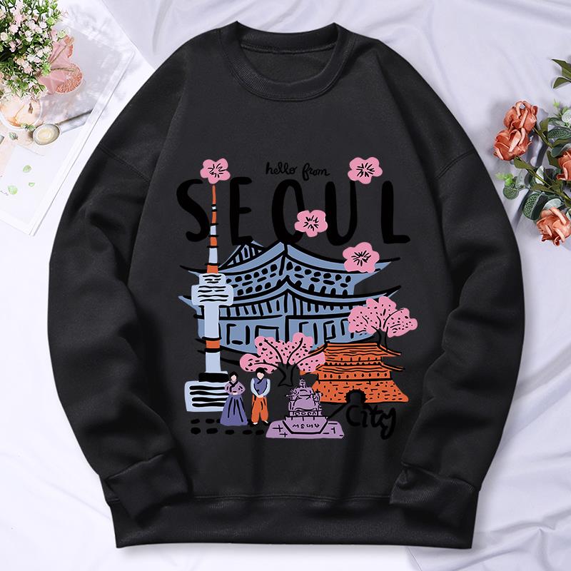 Seoul Hoodie wanita, berkerudu - Street Fashion Seoul ulasan dan harga
