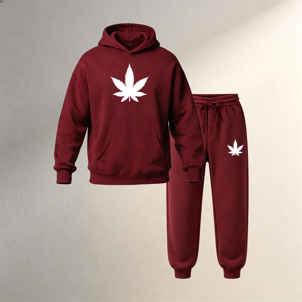 Setelan Hoodie Kasual Olahraga - Street Fashion Winter ulasan dan harga