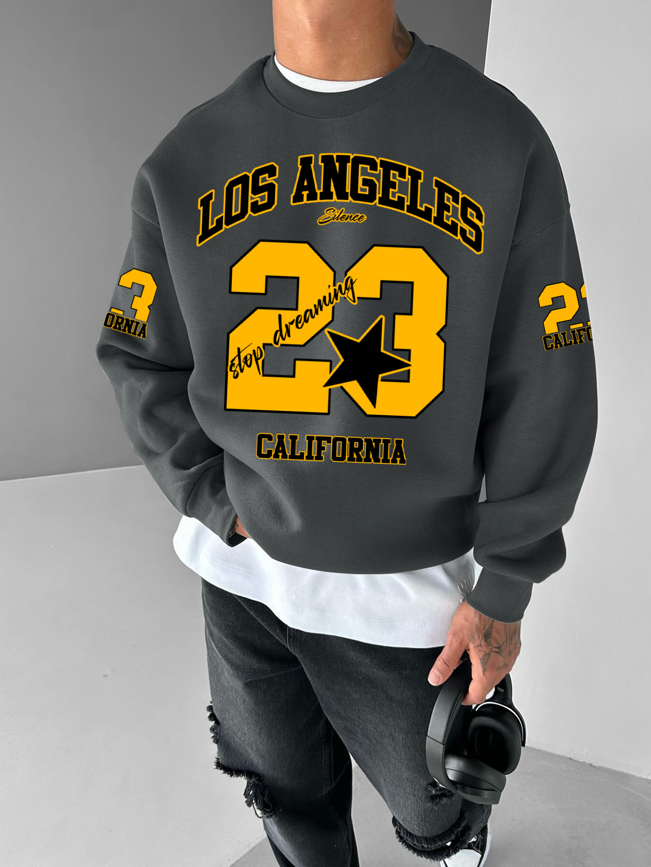 Sweatshirt Fashion Pria Wanita - Street Fashion California ulasan dan harga