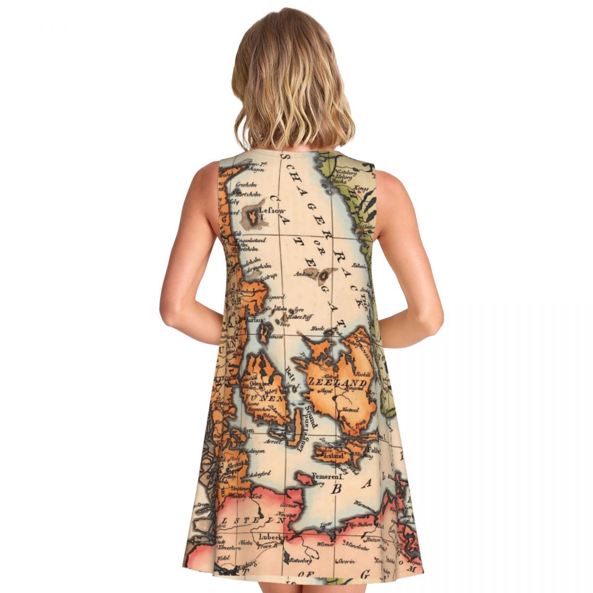 Gaun Kasual Oversize Bermotif  - Street Fashion History ulasan dan harga