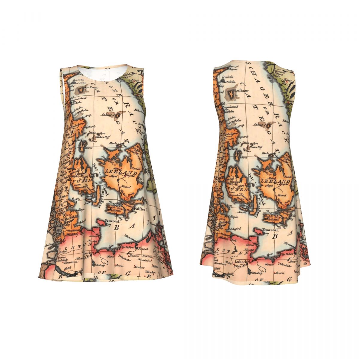 Gaun Kasual Oversize Bermotif  - Street Fashion History ulasan dan harga