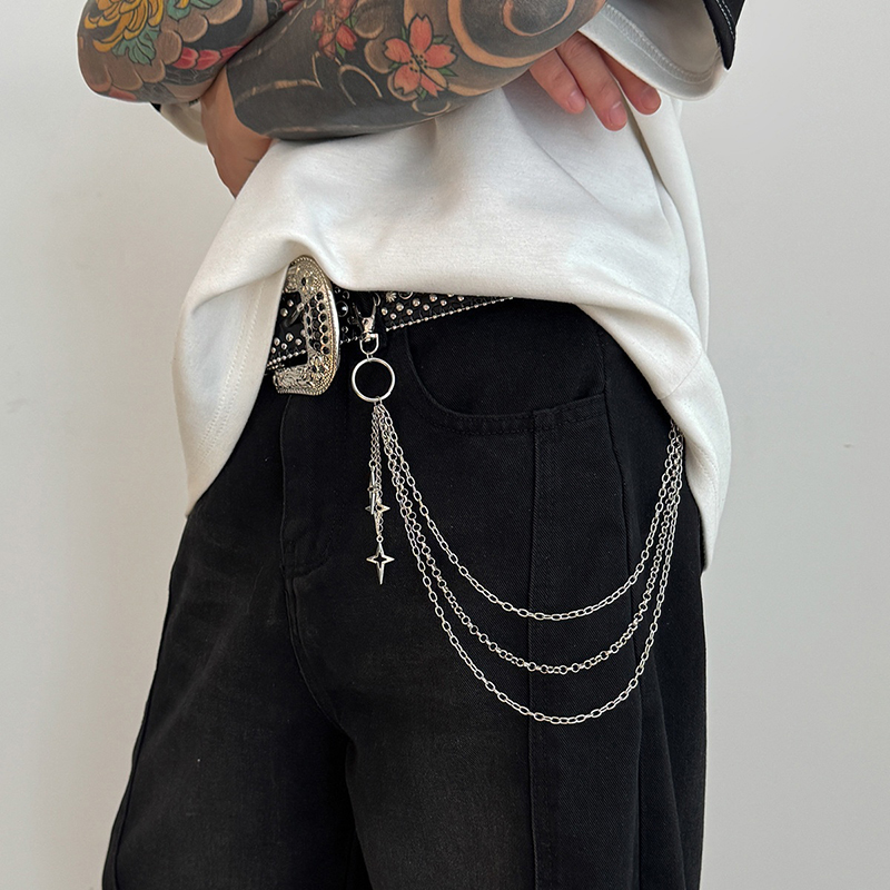 Celana Jeans Retro Punk Rock B - Street Fashion Jewelry ulasan dan harga