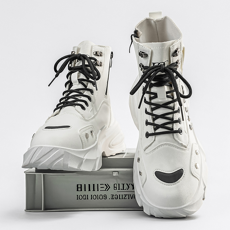 Sepatu bot pria, desain kulit  - Street Fashion Luxury ulasan dan harga