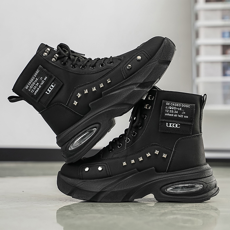 Sepatu bot pria, desain kulit  - Street Fashion Luxury ulasan dan harga