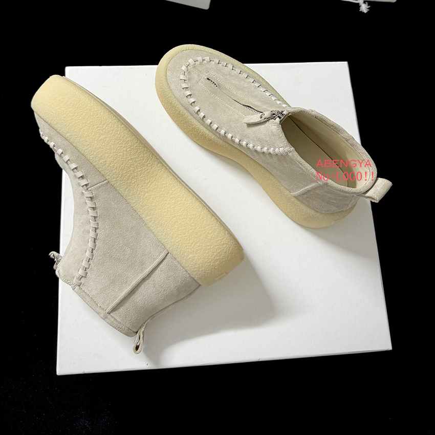 Sepatu Bot Platform Kulit Sued - Street Fashion Kids ulasan dan harga