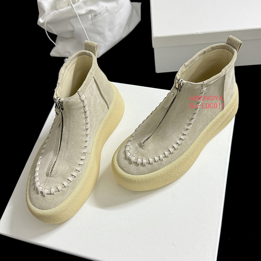 Sepatu Bot Platform Kulit Sued - Street Fashion Kids ulasan dan harga