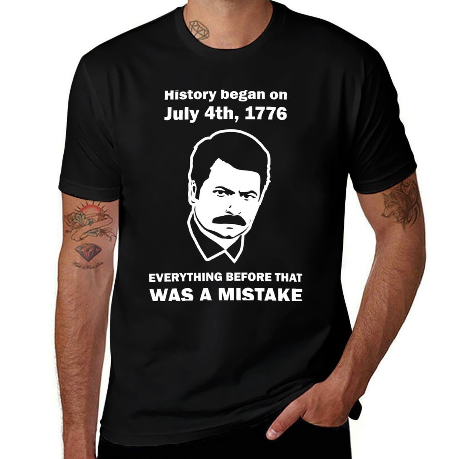 Ron Swanson History July 4 177 - Street Fashion History ulasan dan harga
