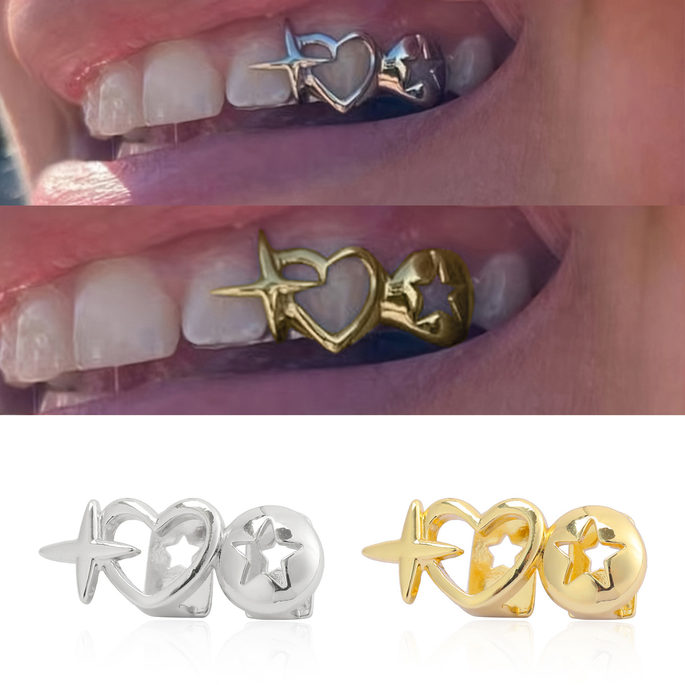 Penutup Gigi Punk Hip Hop Holl - Street Fashion Jewelry ulasan dan harga