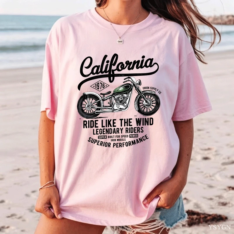 Kaos bergambar sepeda motor be - Street Fashion California ulasan dan harga