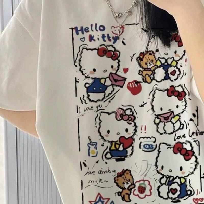 Kaos Wanita Lengan Pendek Moti - Street Fashion Casual ulasan dan harga