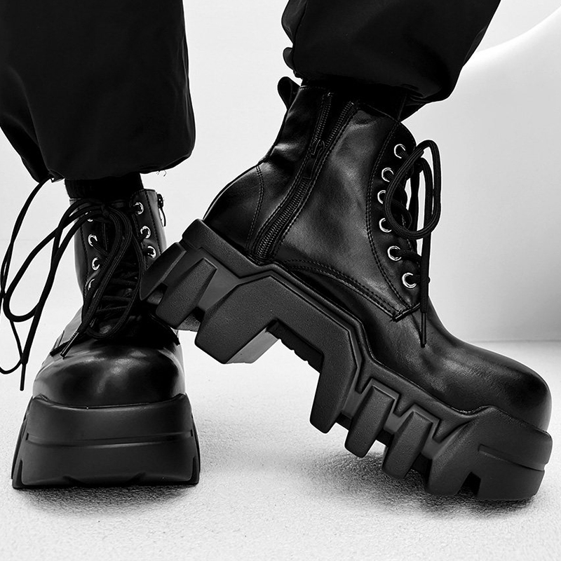 Sepatu bot pria fashion mewah  - Street Fashion Luxury ulasan dan harga