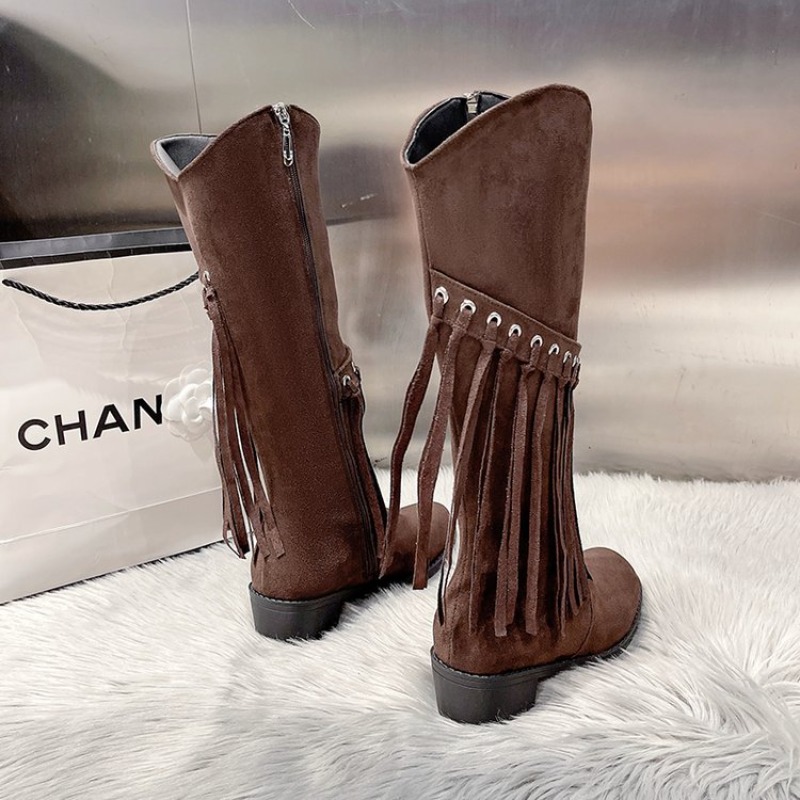 Sepatu Bot Wanita Musim Dingin - Street Fashion Luxury ulasan dan harga
