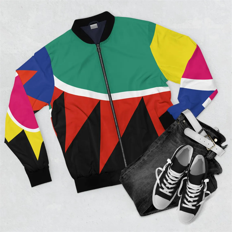 Baru jaket pria gaya Afrika Gr - Street Fashion Graffiti ulasan dan harga